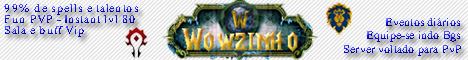 Wowzinho Fun PVP server Banner